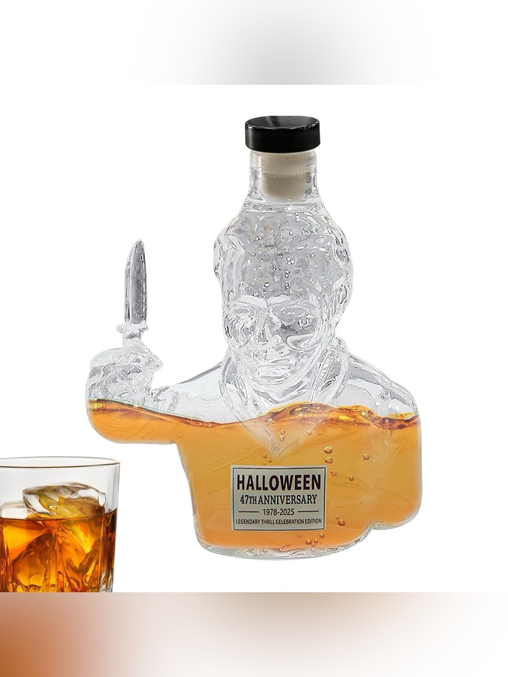 Lunuaoe Michael Myers 47th Anniversary collectible whiskey bottle decanter